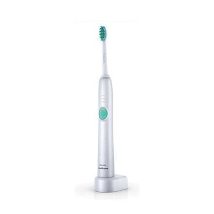 Philips Elektrisk tandbørste HX6511/50 Til voksne, Genopladelig, Sonisk  teknologi, Driftstid 2 uger min, Tandbørstningstilstande 1, Antal  medfølgende børstehoveder 1, Hvid/Grøn | Elgiganten