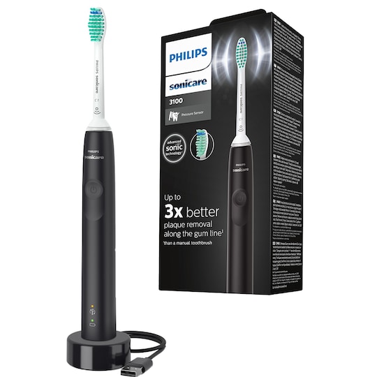 Philips Sonicare 3.100 elektrisk tandbørste HX367114 | Elgiganten