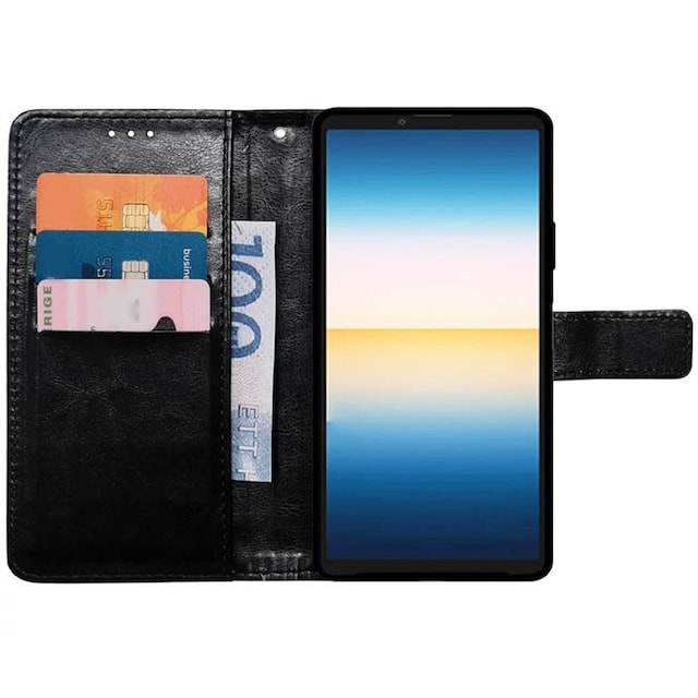 Wallet cover 3-kort Sony Xperia 10 IV - Sort