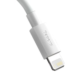 Baseus Simple Wisdom USB-C - Lightning 20 W 1,5 m hvid 2-pak