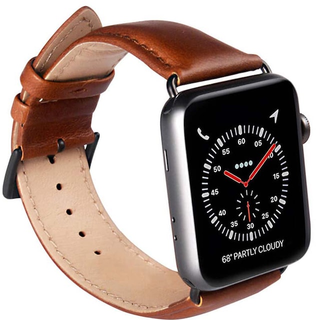 Buffalo læderrem til Apple Watch 38/40/41 mm (tan)