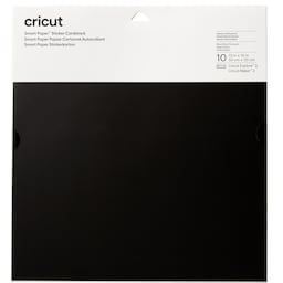 Cricut Smart Sticker kartonark 10-pak (sort)