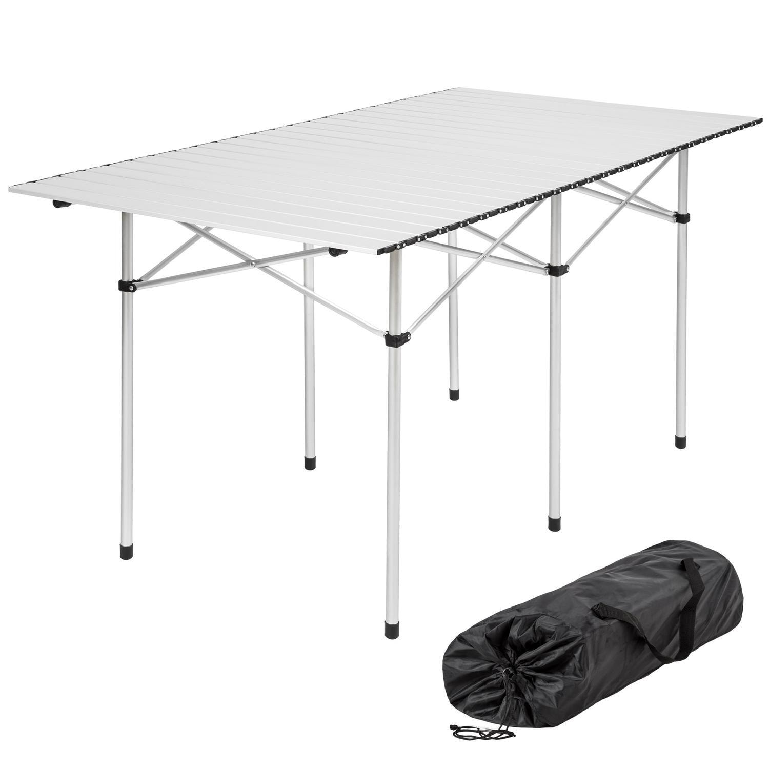 Campingbord Aluminium 140x70x70 cm foldbar - grå | Elgiganten