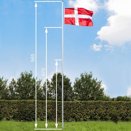Aluminium flagstang - Danmark | Elgiganten