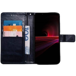 Wallet cover 3-kort Sony Xperia 1 IV - Mørkeblå