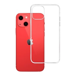 3MK ClearCase til iPhone 13, termoplastisk polyurethan, gennemsigtig, gennemsigtigt telefoncover