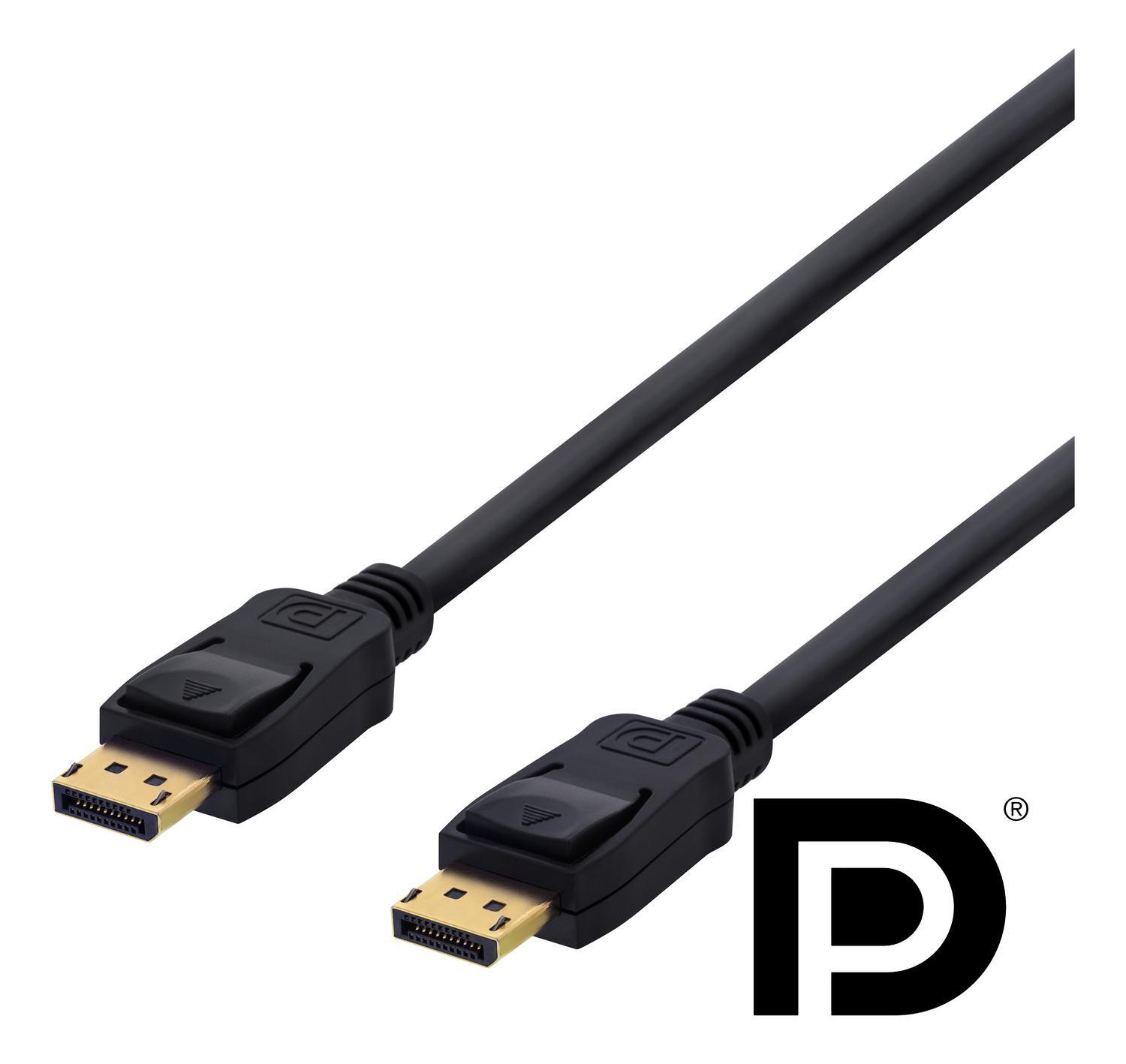 DELTACO cable, 4K UHD, DP 1.2, Elgiganten