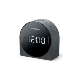 Muse Dual Alarm Clock radio PLL M-185CR AUX in,