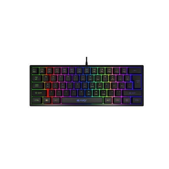 Fury Tiger Gaming-tastatur, RGB LED-lys, US Layout, Sort, Kablet, USB  Type-A | Elgiganten