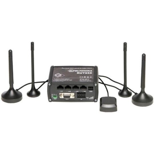Teltonika RUT955 GSM-3G-4G router, dual sim, 4G up to 150 Mbps, black |  Elgiganten