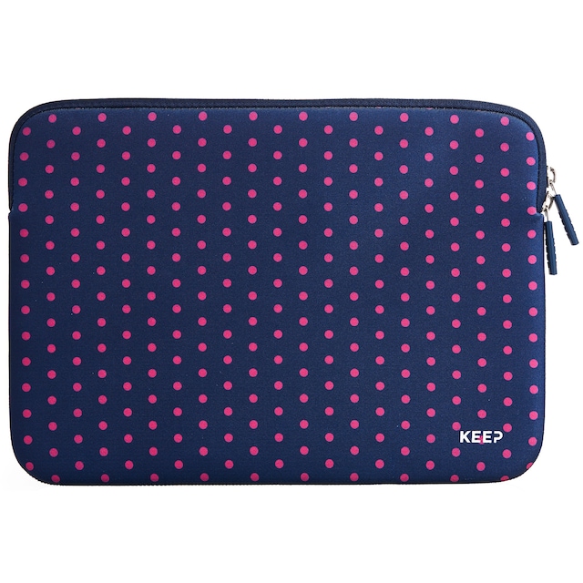 Keep 13" MacBook Pro neopren sleeve - pink plettet