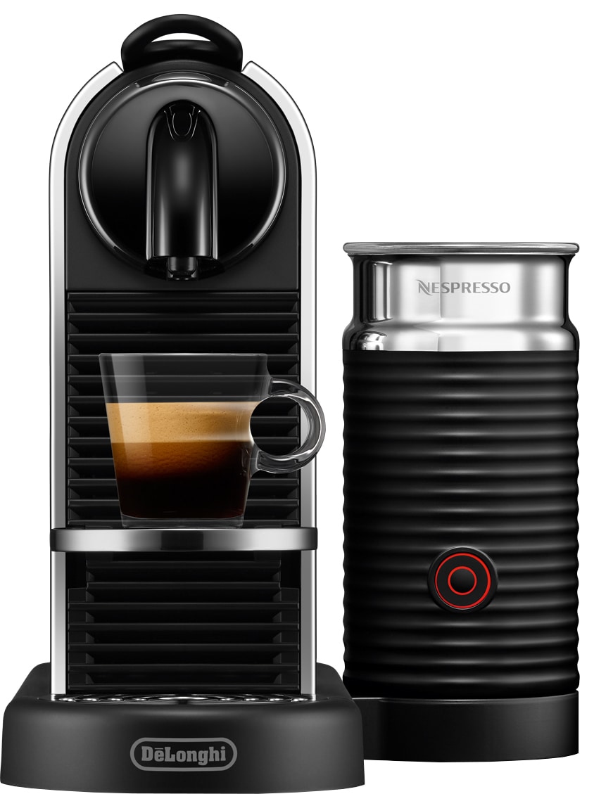 Nespresso CitiZ & Milk kaffemaskine fra Delonghi (platin/stål) | Elgiganten