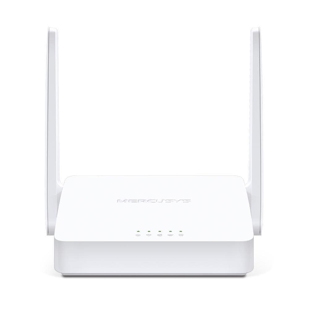 Mercusys Wireless ADSL2+ modemrouter 802.11n, 300 Mbit/s, 10/100 Mbit/s, Ethernet (RJ-45) porte 3, Antennetype 2 × Ekstern, Hvid | Elgiganten
