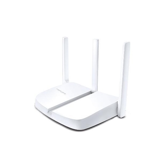 Mercusys Wireless N Router 802.11n, 300 Mbit/s, 10/100 Mbit/s, Ethernet LAN porte 3, Antennetype 3xFixed, Hvid | Elgiganten