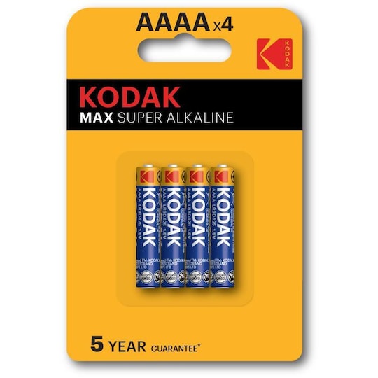 Kodak MAX alkaline AAAA batteri (4 stk.) | Elgiganten