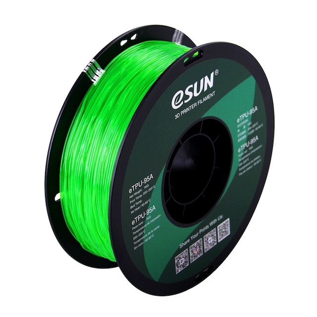 eSUN eTPU 1.75mm 1kg - Transparent Green