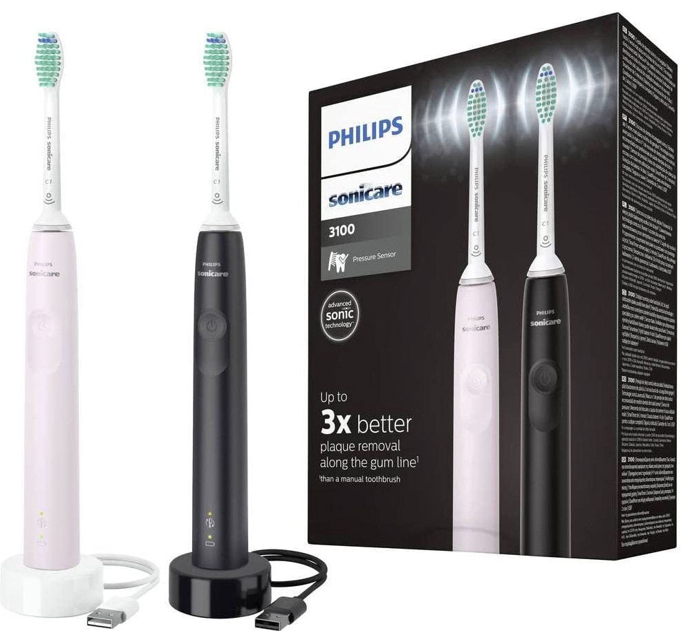 Philips Sonicare HX3675/15 Elektrisk tandbørste 2 stk | Elgiganten
