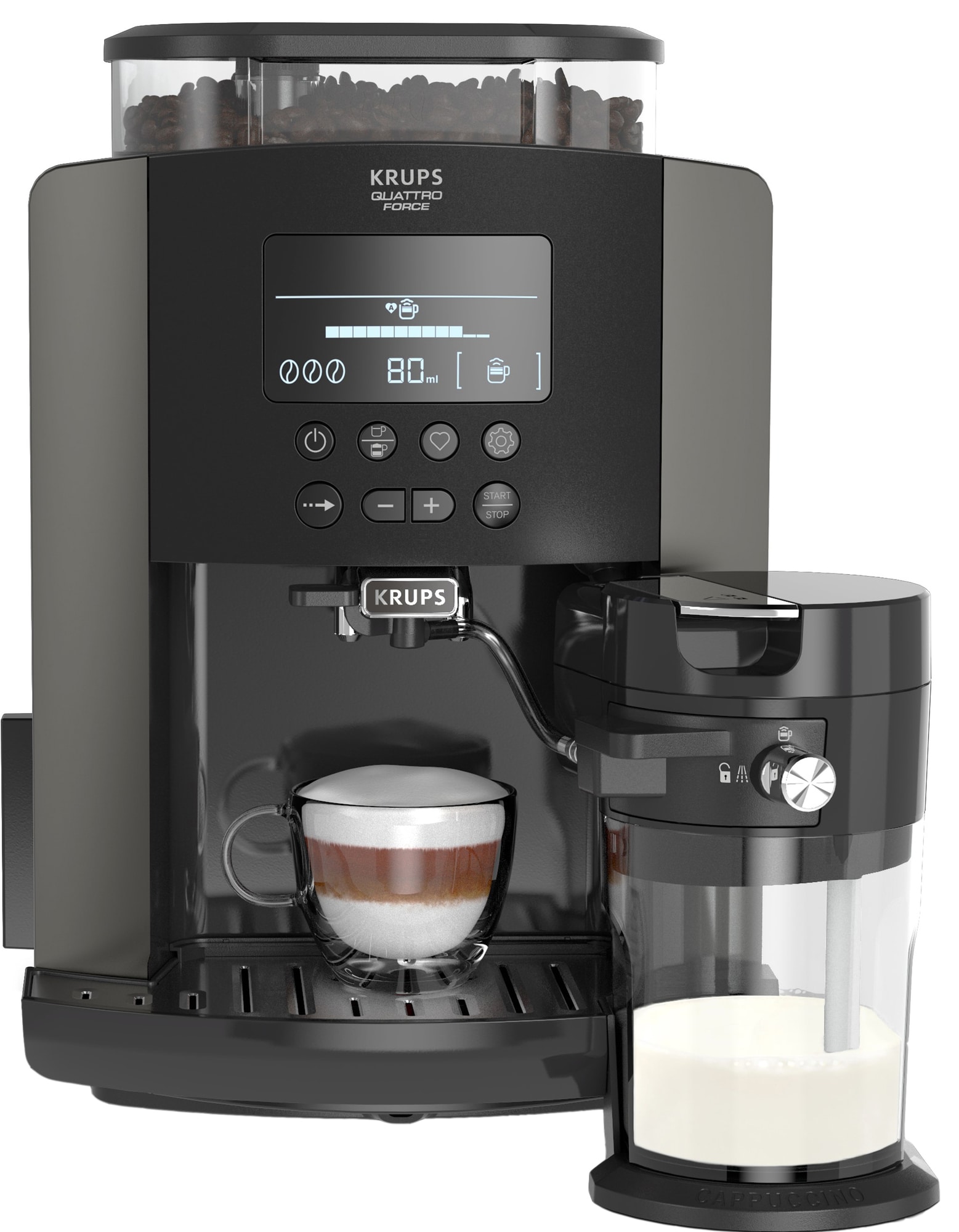Krups Arabica Latte espressomaskine EA819E10 | Elgiganten