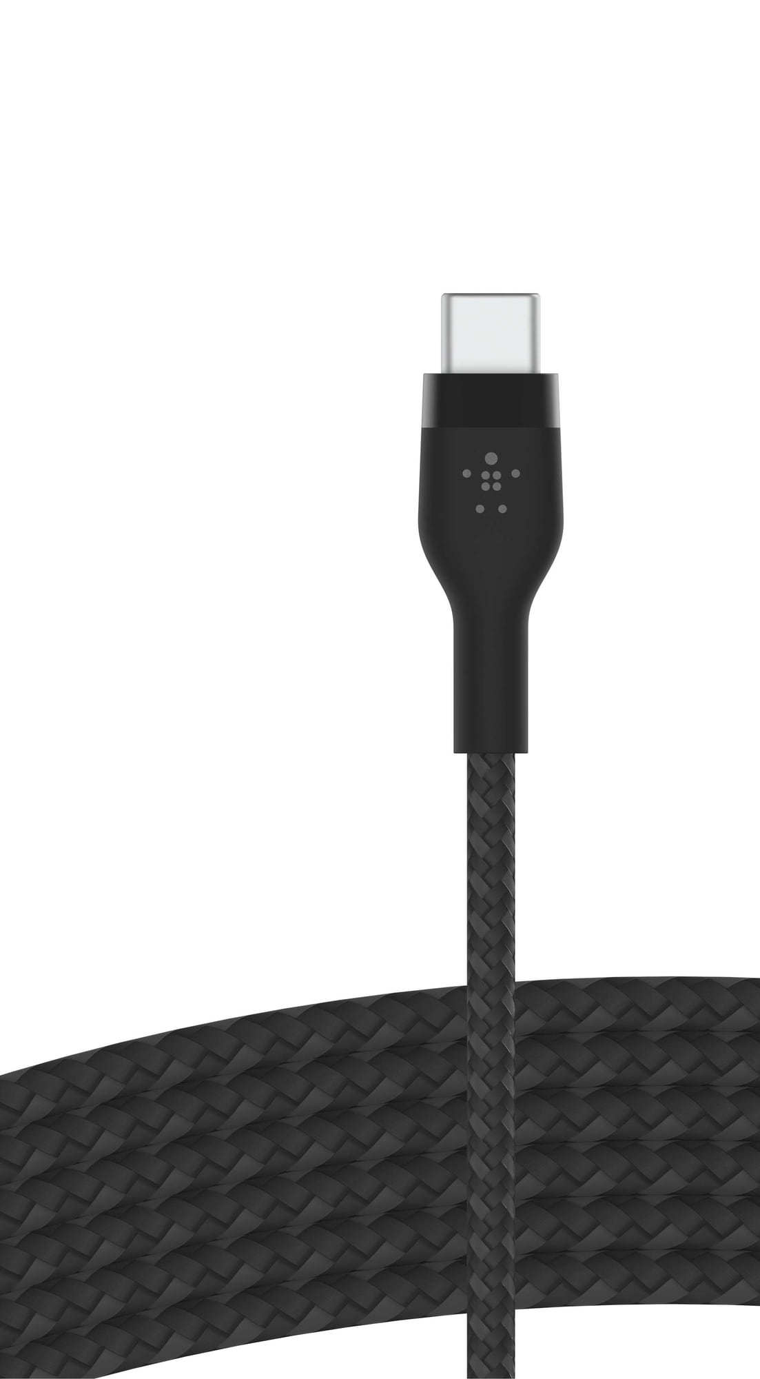 Belkin USB-C til USB-C flettet silikonekabel 3 m (sort) | Elgiganten