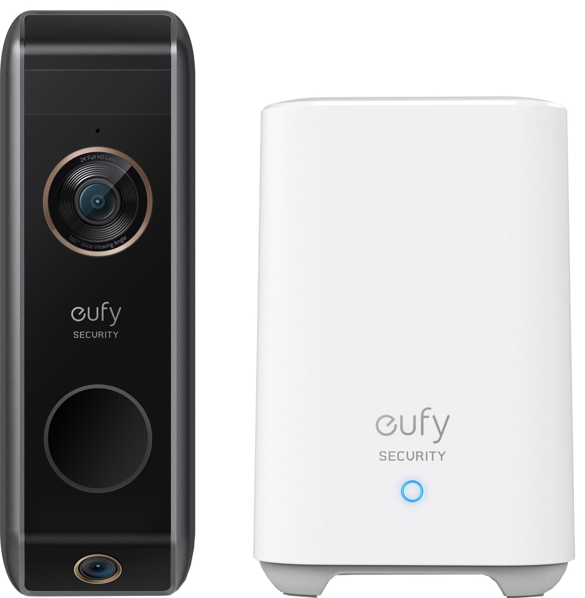 Eufy 2K Dual Cam Video Doorbell +Eufy Security HomeBase 2 port