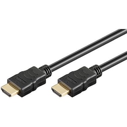 Goobay High Speed HDMI-kabel med Ethernet 69122 Sort, HDMI til HDMI, 0,5 m