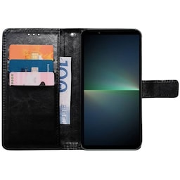 Wallet cover 3-kort Sony Xperia 5 V - Sort