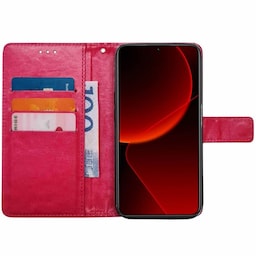 Wallet cover 3-kort Xiaomi 13T Pro - Lyserød