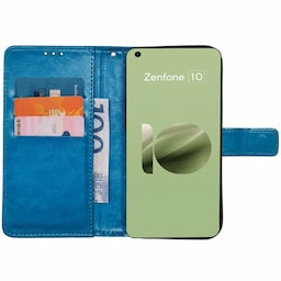 Wallet cover 3-kort Asus Zenfone 10 - Lyseblå