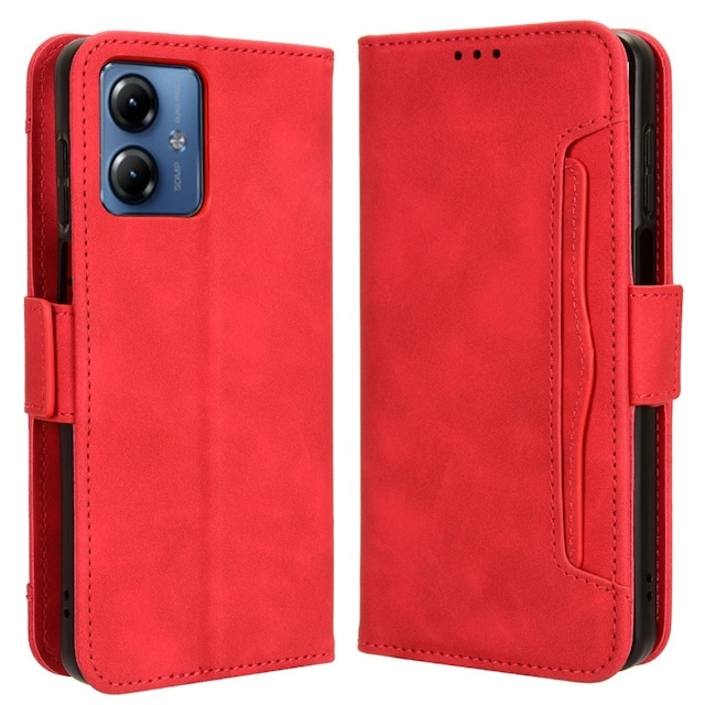 SKALO Motorola Moto G14 6-RUM Pungetaske - Rød