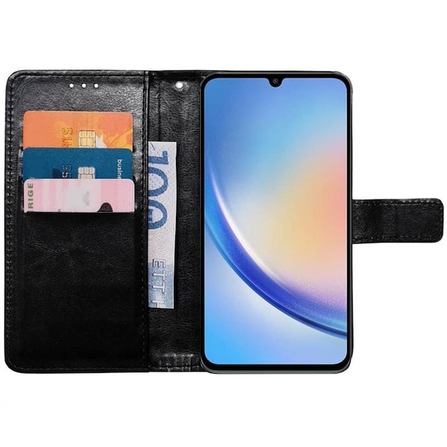 Wallet cover 3-kort Samsung Galaxy A05s - Sort