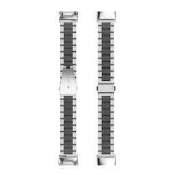 Rustfrit stål armbånd Fitbit Charge 6 - Sølv/sort
