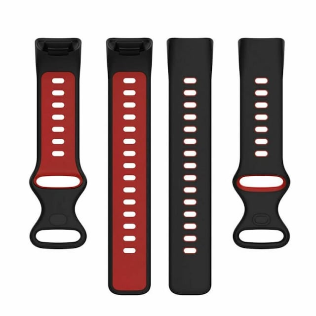 Twin Sport Armband Fitbit Charge 6 - Sort/rød