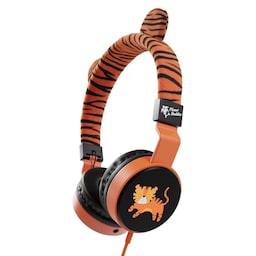 Charlie the Tiger Pelsede høretelefoner med ledning til børn Genbrug