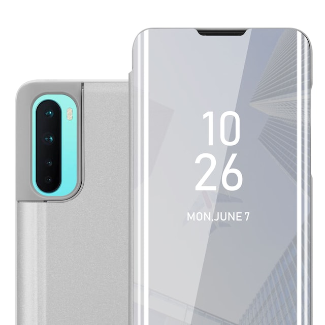 OnePlus Nord Pungetui Cover Case (Sølv)