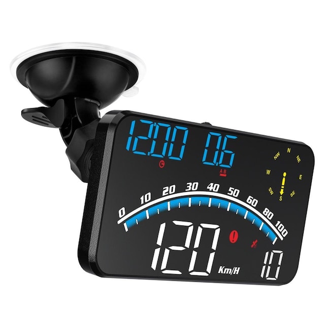 Speedometer GPS Head-Up Display 16:9 Stor skærm HUD med 2 alarmfunktion