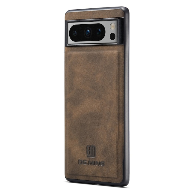 DG.MING Google Pixel 8 Pro Premium PU-læder Hybrid Cover - Brun