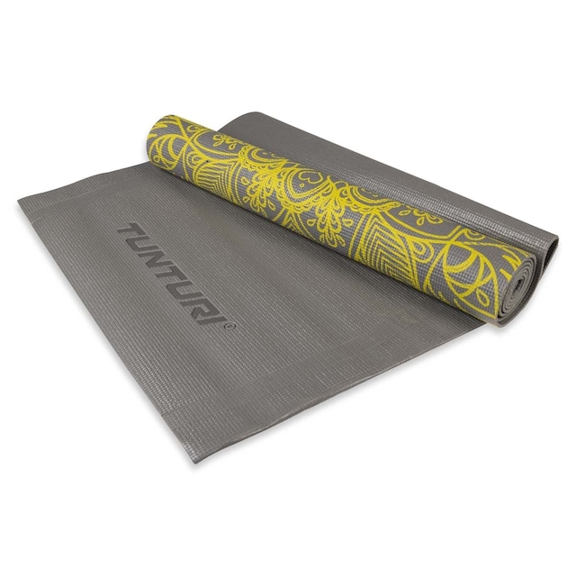 Tunturi PVC Yogamåtte 4 mm Grå