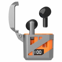 Cool Mecha Style In-Ear Bluetooth Headset Trådløse Hovedtelefoner - Orange