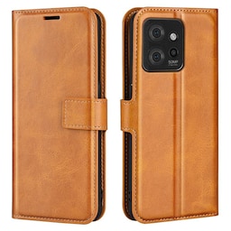 SKALO Motorola ThinkPhone 5G Premium Wallet Flip Cover - Lys brun
