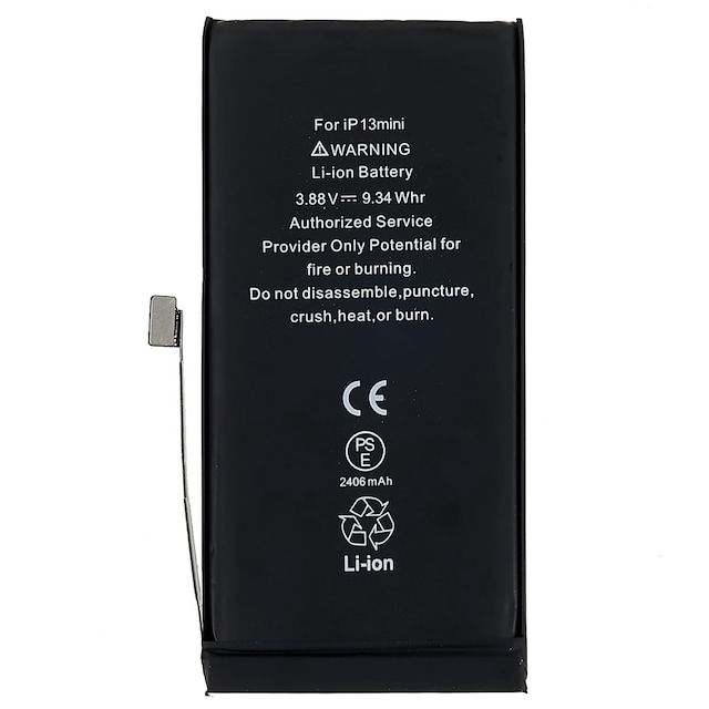 iPhone 13 Mini 3.88V 2406mAh genopladeligt Li-Polymer batteri