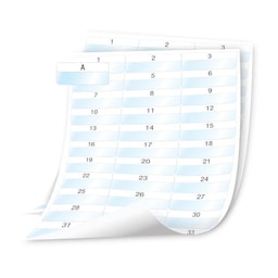DYMO XTL Laminated Wire/Cable Wrap Sheet Labels, 54x23mm