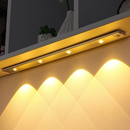 INF LED lysliste med bevægelsessensor, 3 farvetemperaturer og trinløs lysdæmper Sort 30 cm