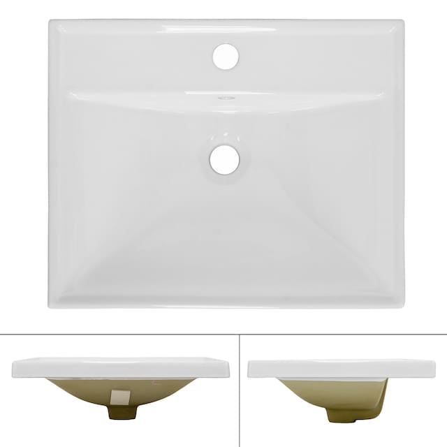 ML-Design Keramisk vask Hvid 51x15,5x41,5cm indbygget vask
