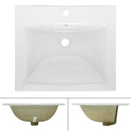 ML-Design keramisk håndvask i hvid 45x22,5x42 cm