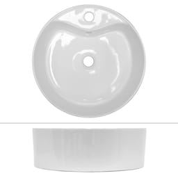 ECD Germany håndvask 420 x 420 x 170 mm keramik hvid