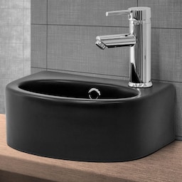 ML-Design Sort keramisk håndvask 33,5x25,5x13cm
