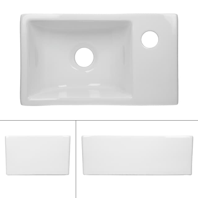 Keramisk vask til forfængelighed, bordplade, håndvask 350 x 205 mm