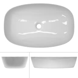 Keramisk håndvask til bordplade 605 x 380 mm