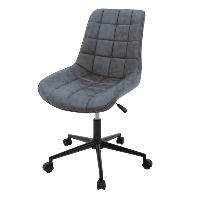 ML-Design kontorstol, antracit, kunstlæder, højdejusterbar