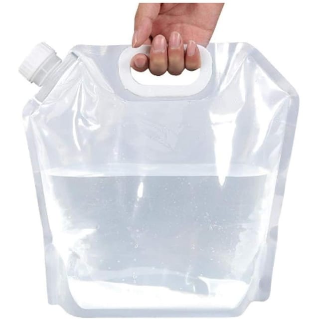 Sammenklappelig vandpose 10 liter Gennemsigtig